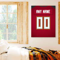 Thumbnail for Products Tampa Bay Jersey Custom Canvas Print Wall Art for Boy Girl Men Women Football Personalized Canvas Art