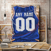 Thumbnail for Philadelphia 76ers Jersey Custom Canvas Print Wall Art for Boy Girl Men Women Basketball Personalized Canvas Art
