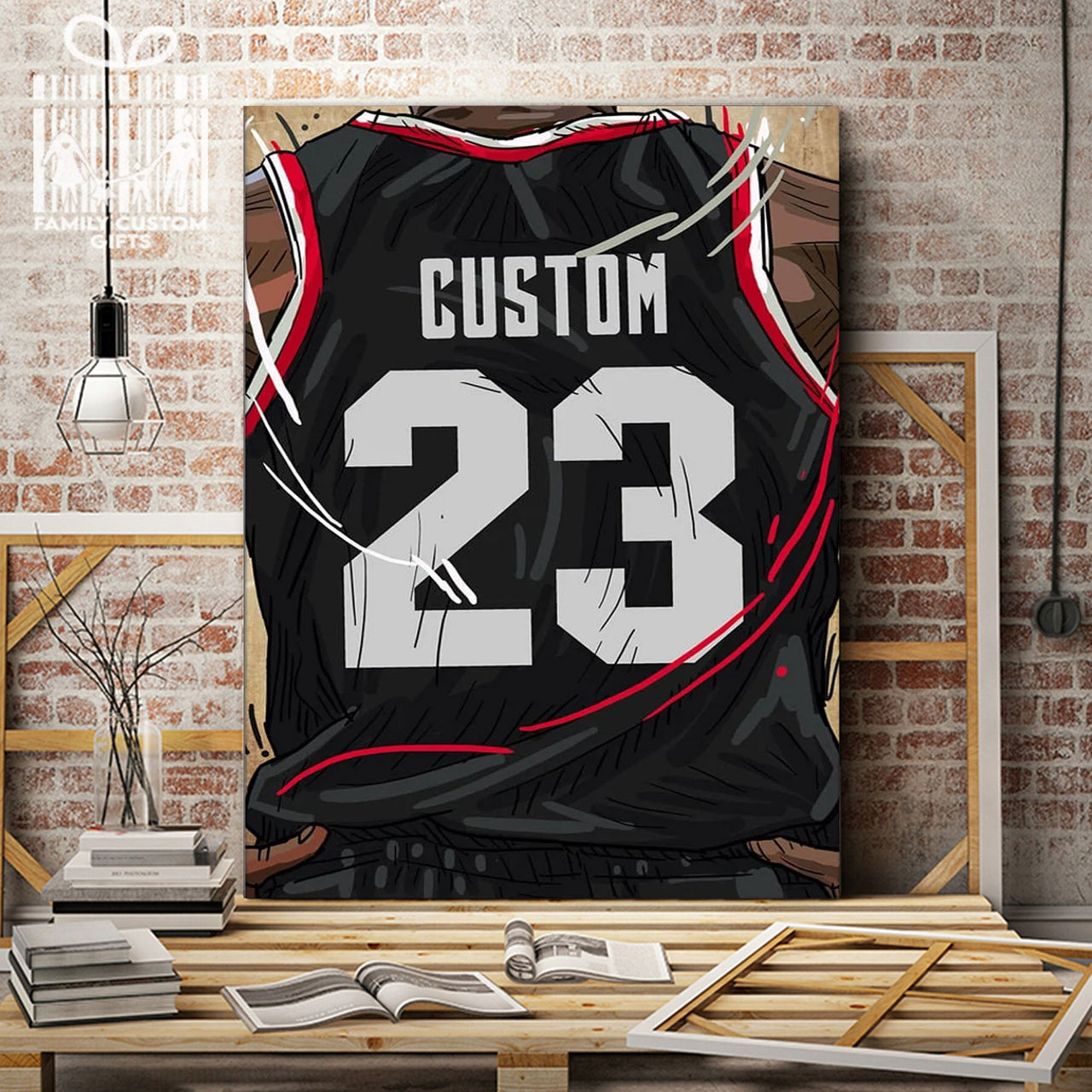 Portland Trail Blazers Jersey Custom Canvas Print Wall Art for Boy Girl Men Women Basketball Personalized Canvas Art