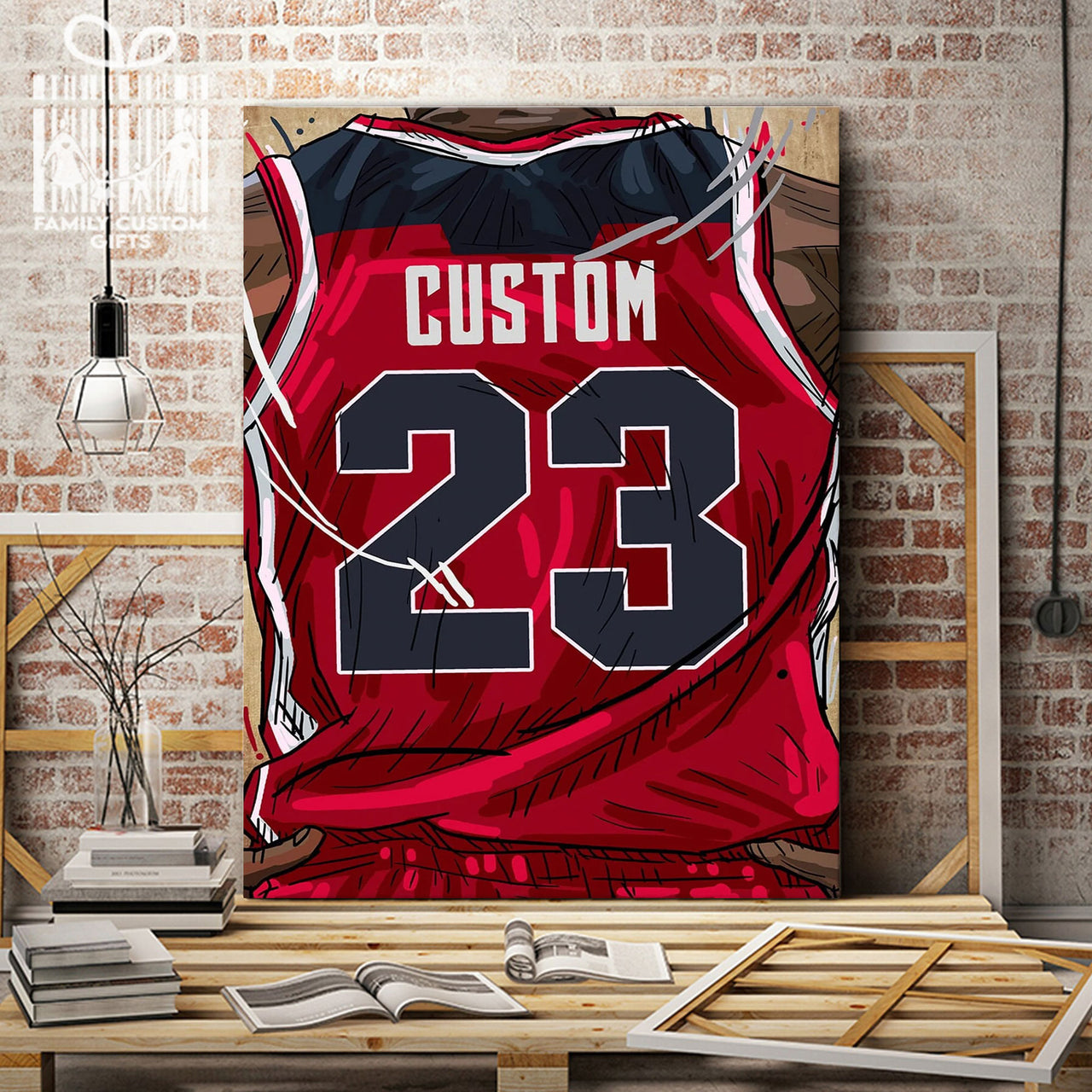 Washington Huskies Jersey Custom Canvas Print Wall Art for Boy Girl Men Women Basketball Personalized Canvas Art