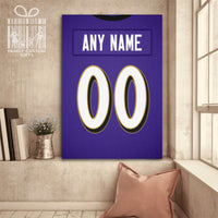 Thumbnail for Baltimore Jersey Custom Canvas Print Wall Art for Boy Girl Men Women American Football Personalized Canvas Art
