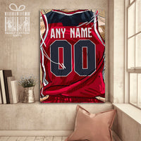 Thumbnail for Washington Huskies Jersey Custom Canvas Print Wall Art for Boy Girl Men Women Basketball Personalized Canvas Art