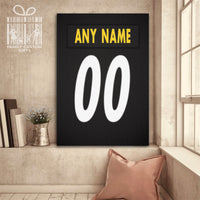 Thumbnail for Pittsburgh Jersey Custom Canvas Print Wall Art for Boy Girl Men Women American Football Personalized Canvas Art