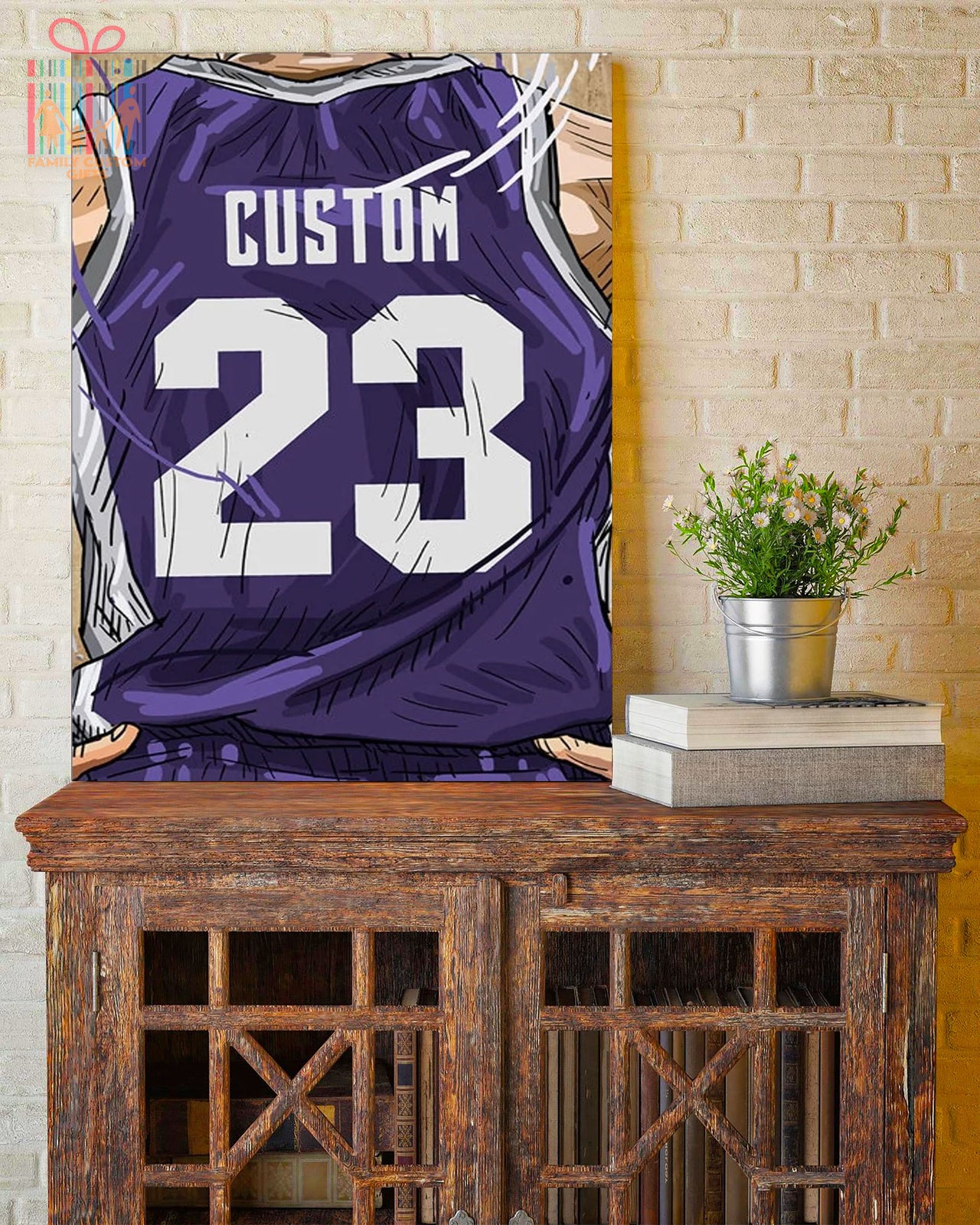 Sacramento State Hornets Jersey Custom Canvas Print Wall Art for Boy Girl Men Women Basketball Personalized Canvas Art