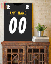 Thumbnail for Pittsburgh Jersey Custom Canvas Print Wall Art for Boy Girl Men Women American Football Personalized Canvas Art