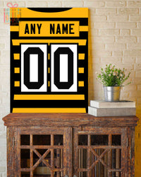 Thumbnail for Pittsburgh Jersey Custom Canvas Print Wall Art for Boy Girl Men Women American Football Personalized Canvas Art