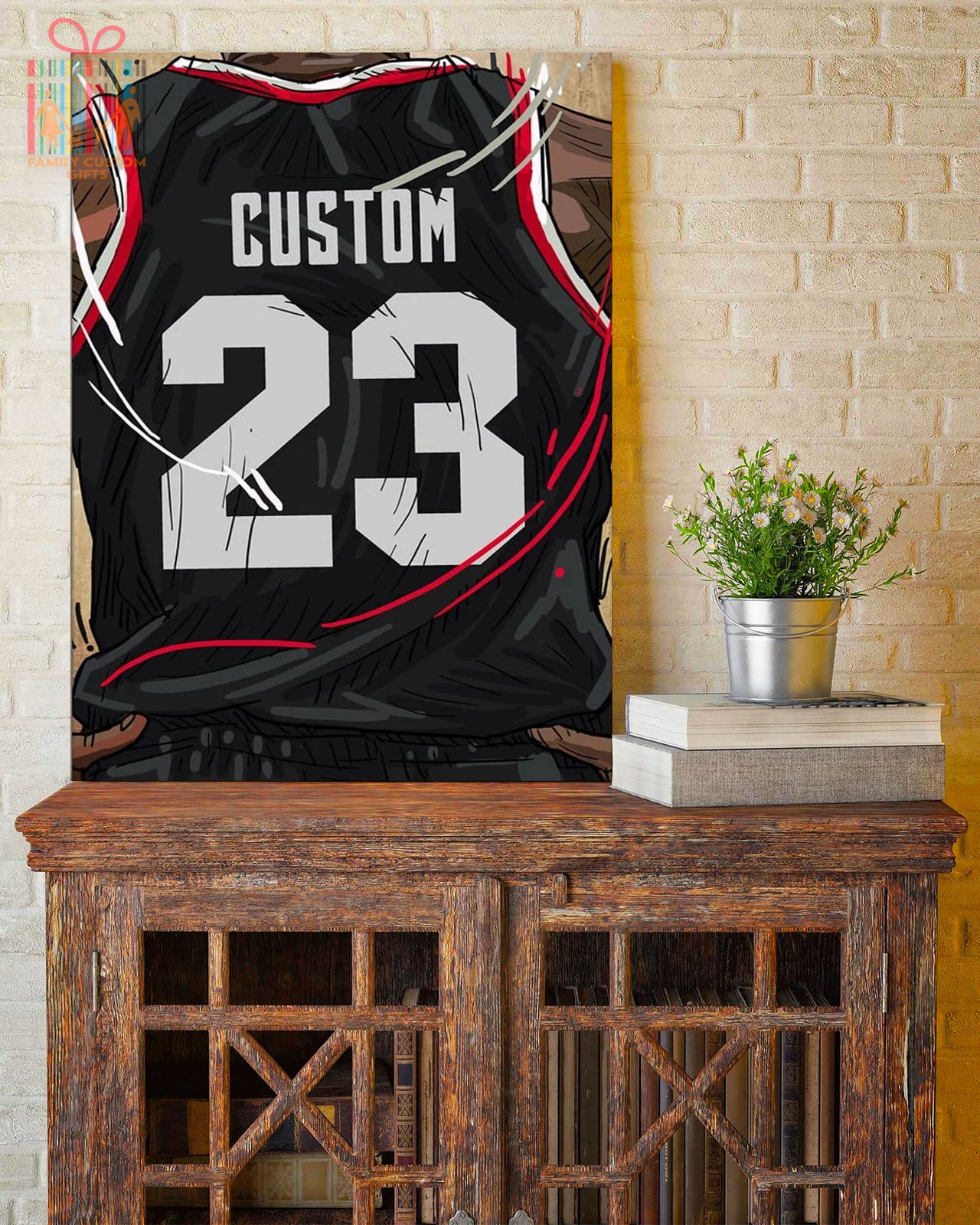 Portland Trail Blazers Jersey Custom Canvas Print Wall Art for Boy Girl Men Women Basketball Personalized Canvas Art