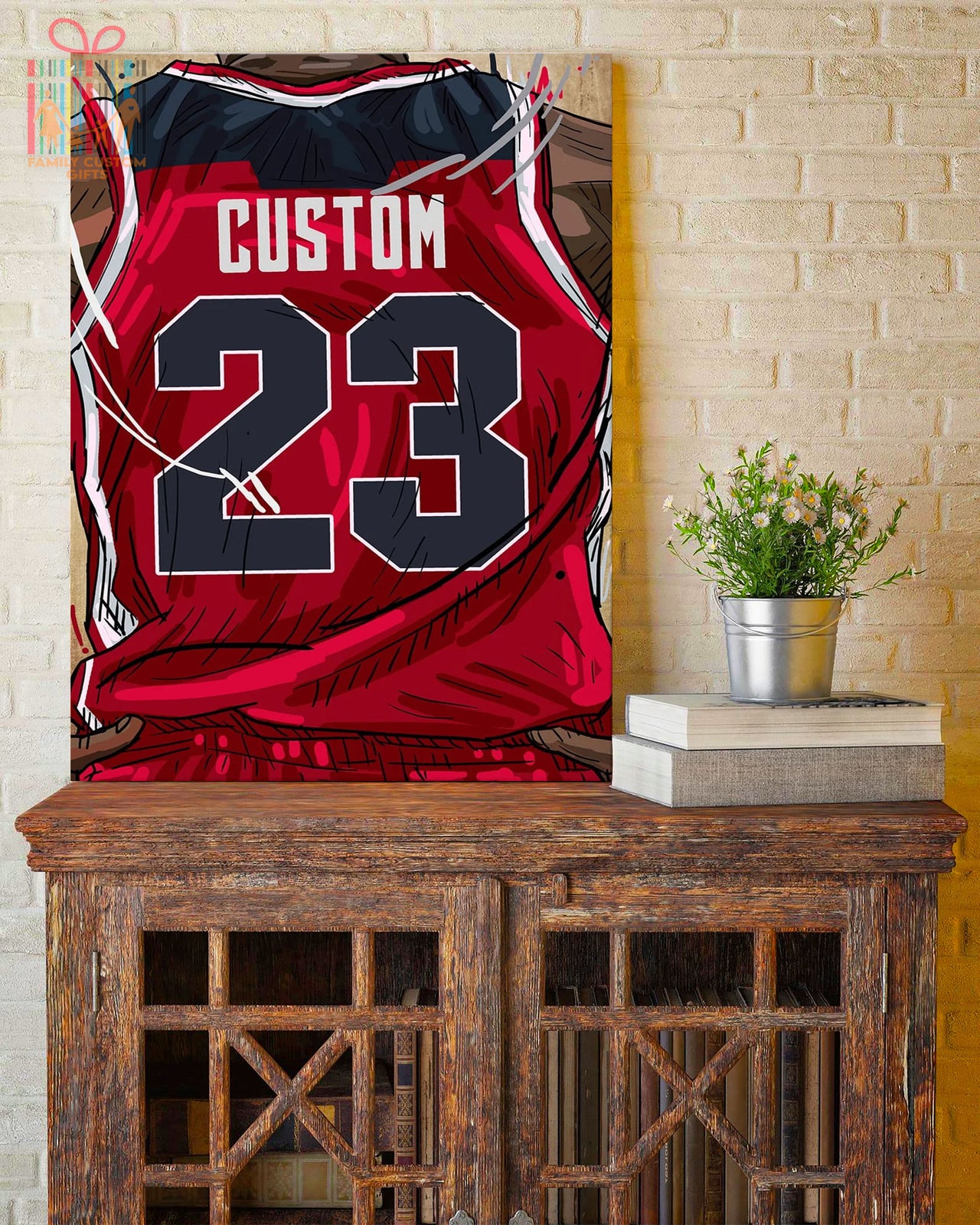 Washington Huskies Jersey Custom Canvas Print Wall Art for Boy Girl Men Women Basketball Personalized Canvas Art