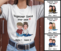 Thumbnail for Together Since Personalized Shirts for Men Woman Custom Name Gift For Couple Valentine day