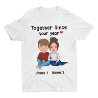 Thumbnail for Together Since Personalized Shirts for Men Woman Custom Name Gift For Couple Valentine day