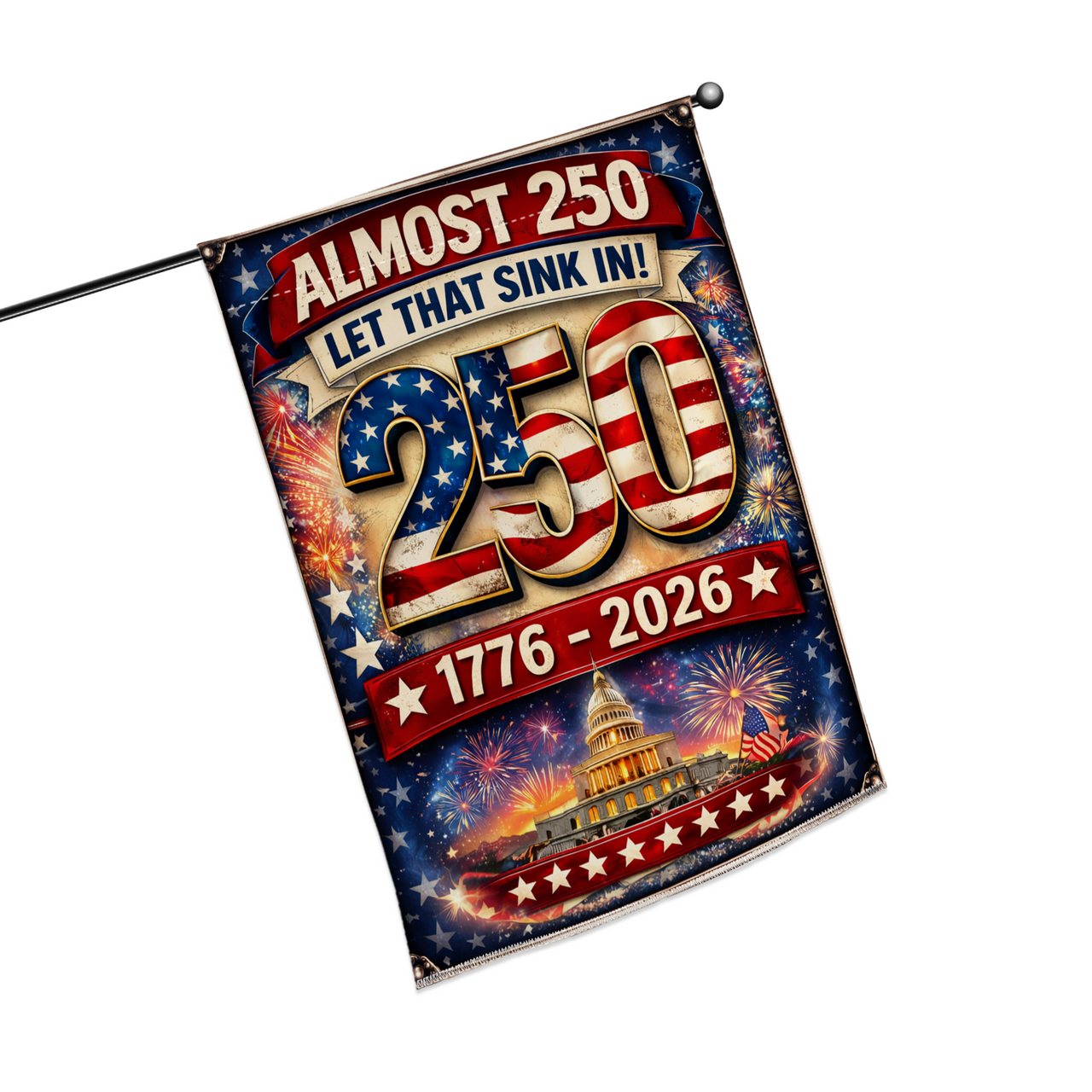 USA 250th Anniversary Garden Flag (1776–2026) – Patriotic Outdoor Decorative Flag 05