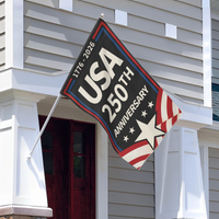 Thumbnail for USA 250th Anniversary Garden Flag (1776–2026) – Patriotic Outdoor Decorative Flag 02