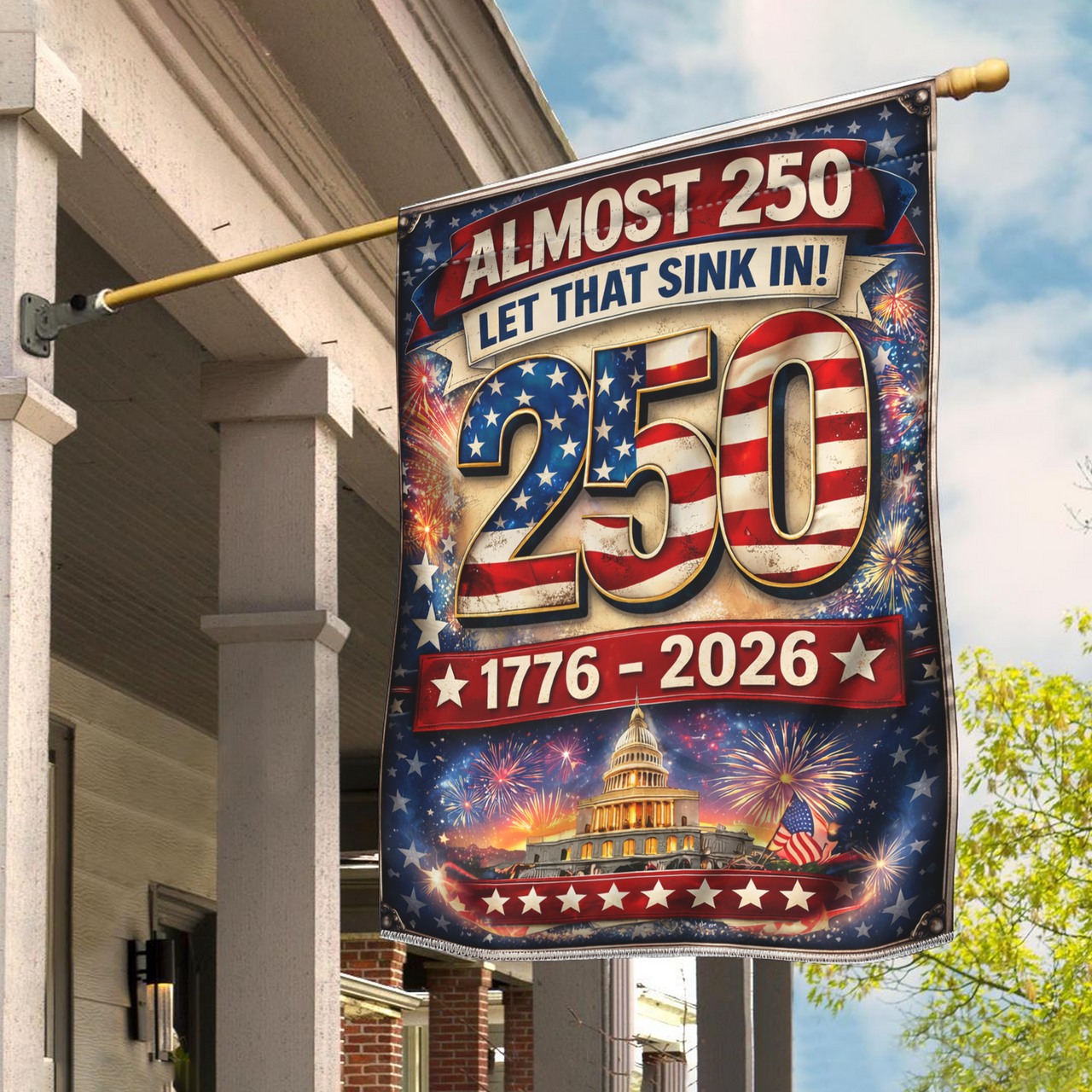 USA 250th Anniversary Garden Flag (1776–2026) – Patriotic Outdoor Decorative Flag 05