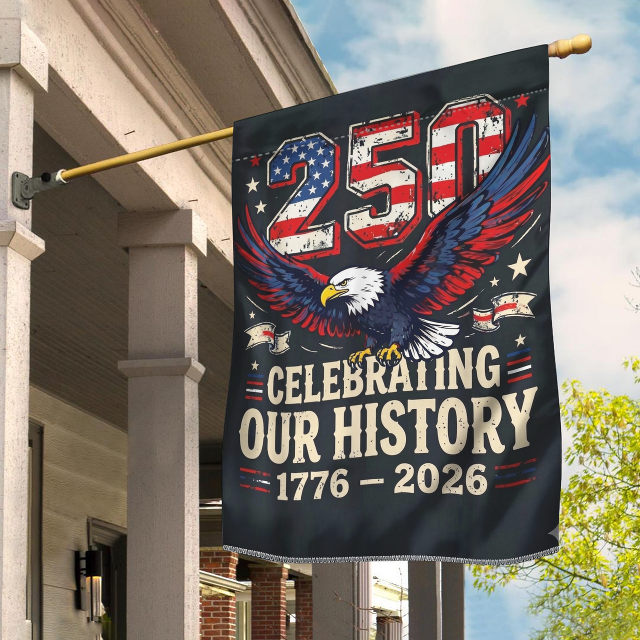 USA 250th Anniversary Garden Flag (1776–2026) – Patriotic Outdoor Decorative Flag 03