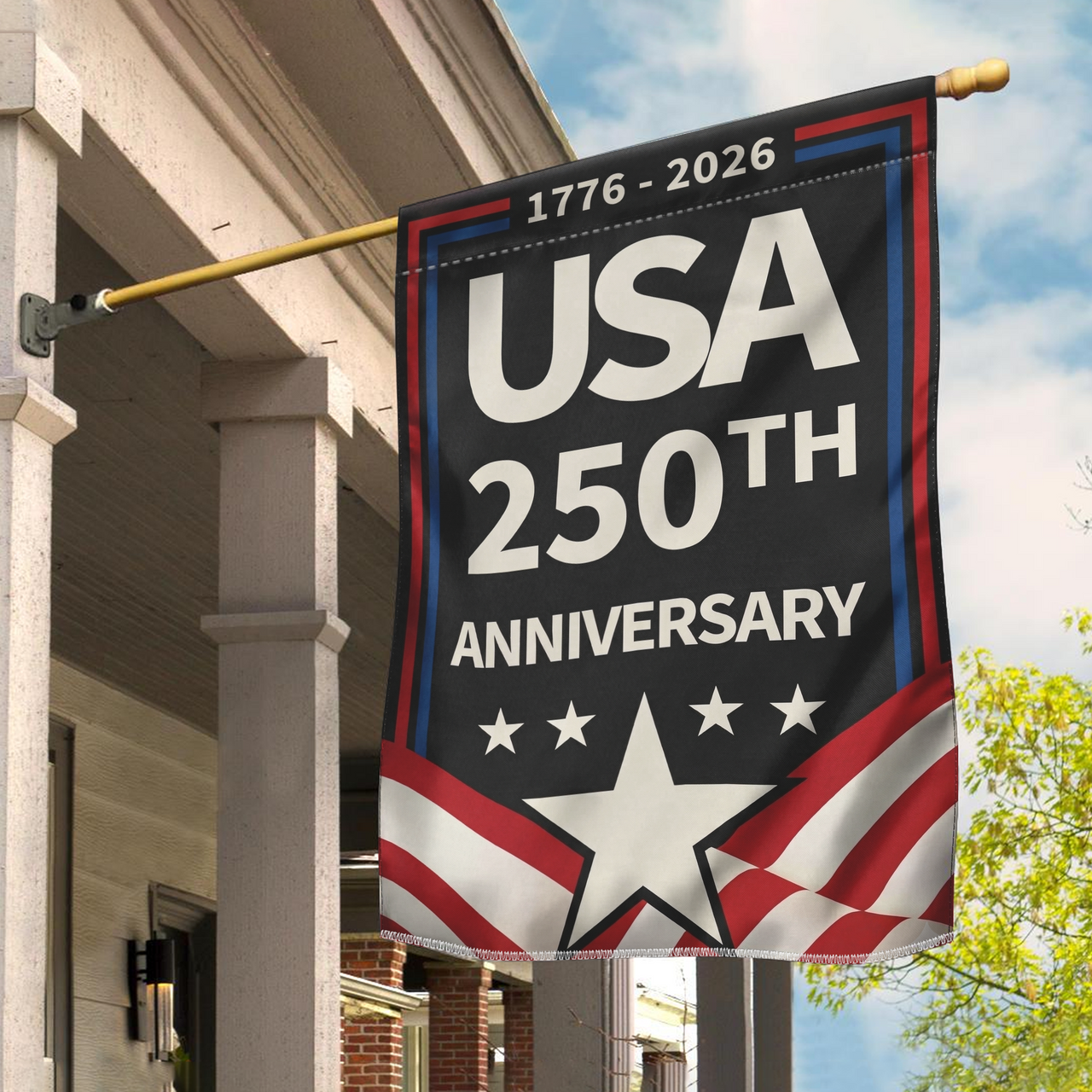 USA 250th Anniversary Garden Flag (1776–2026) – Patriotic Outdoor Decorative Flag 02