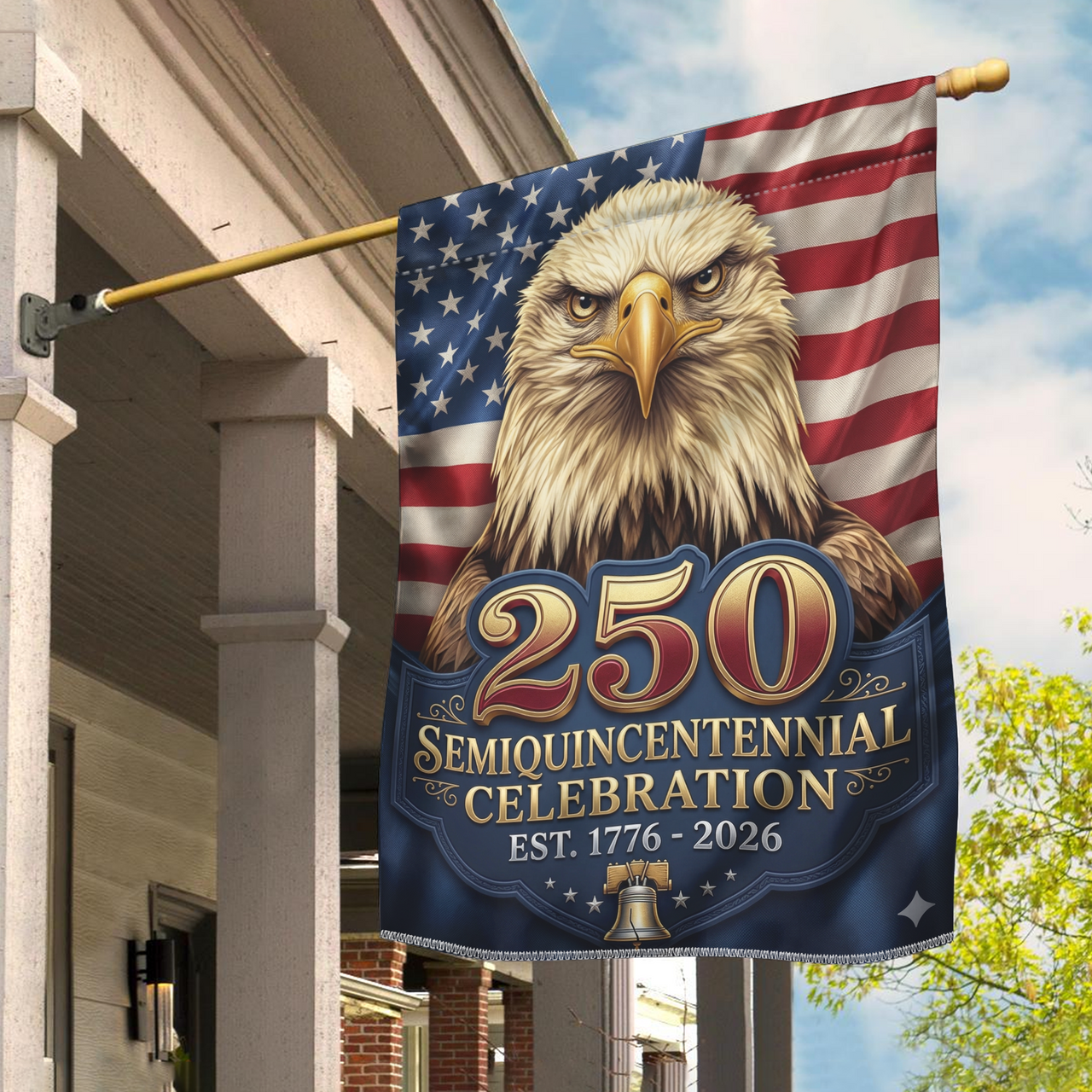 USA 250th Anniversary Garden Flag (1776–2026) – Patriotic Outdoor Decorative Flag 04