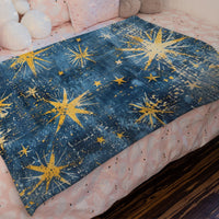 Thumbnail for Boho Blanket Throw: Stars Blanket, Woven Throw Blanket, Couch Blanket, Bed Blanket, Boho Decor, Boho Home Decor, Bohemian decor, Boho bed, Stars 004