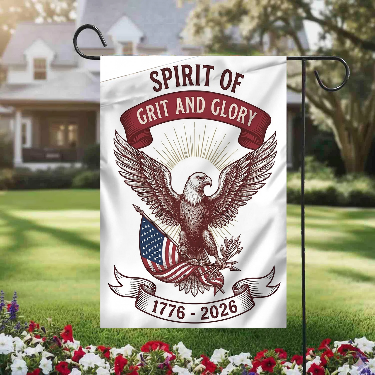 USA 250th Anniversary Garden Flag (1776–2026) – Patriotic Outdoor Decorative Flag 08