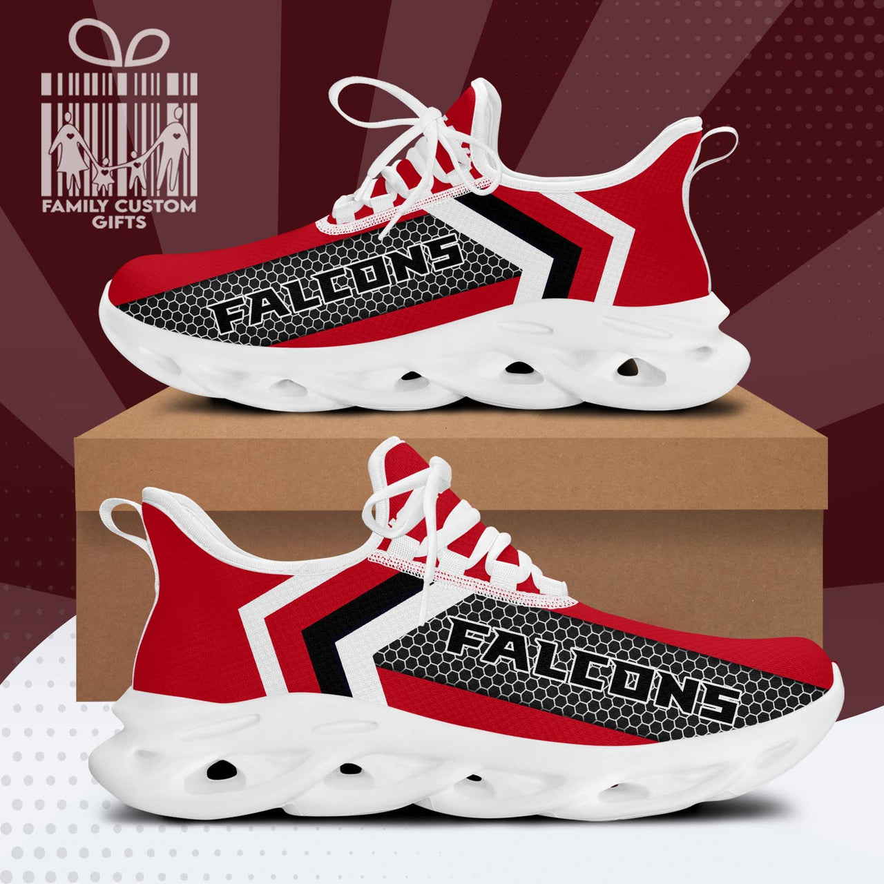 Atlanta Football Falcons Personalized Max Soul Sneakers Running Sport Shoes for Men Women