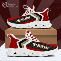 Thumbnail for San Francisco Football 49ers Personalized Max Soul Sneakers Running Sport Shoes for Men Women