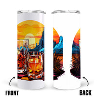 Thumbnail for Colorful Tequila In Stained Glass 20oz Skinny Tumbler, Tequila Lover, Alcohol Tumbler, Vibrant Tumbler, Trending Tumbler
