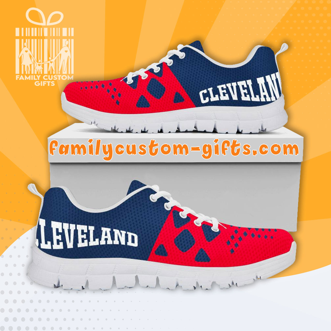 Cleveland Custom Shoes for Men Women 3D Print Fashion Sneaker Gifts for Her Him
