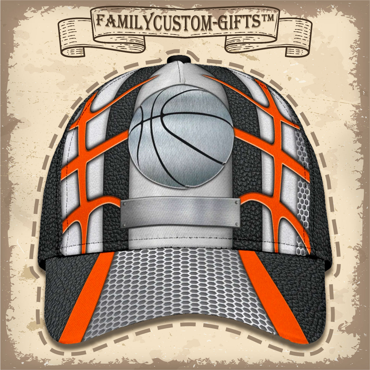Basketball Custom Hats for Men & Women 3D Prints Personalized Baseball Caps