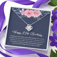 Thumbnail for 80th Birthday Gift for Women, 80th Birthday Gift for Mom, 80th Birthday Necklace, 80 Year Old Birthday Gift