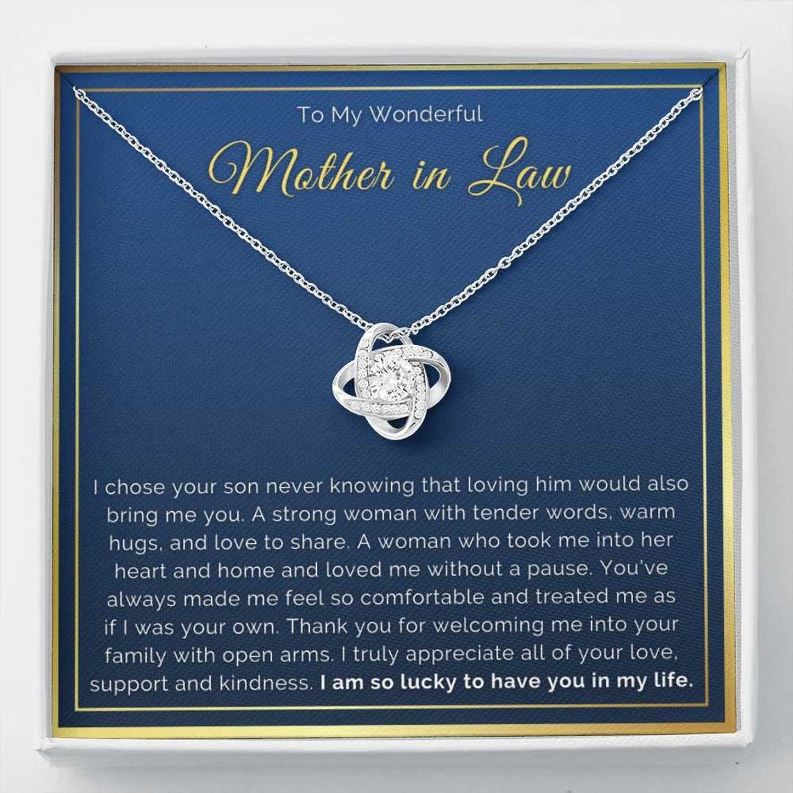 Mother in Law Necklace, Mother-In-Law Gift, Mom Gifts, Mother in