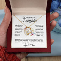 Thumbnail for To My Amazing Daughter Forever Love Necklace, Gift from Mom to Daughter, Birthday Gift, Meaningful Gift Necklace