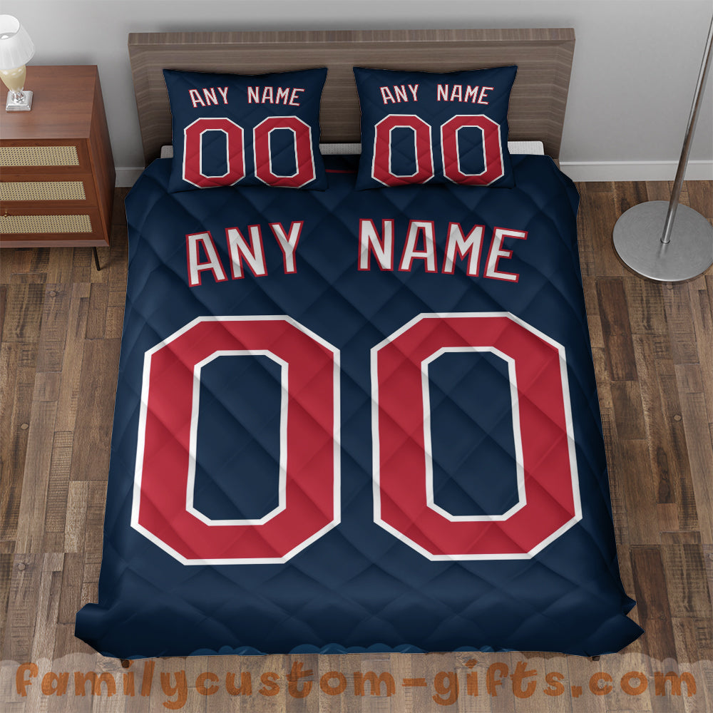 Custom Quilt Sets Minnesota Jersey Personalized Baseball Premium Quilt Bedding for Boys Girls Men Women