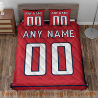 Thumbnail for Custom Quilt Sets Washington Jersey Personalized Ice hockey Premium Quilt Bedding for Men Women