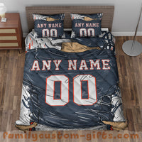 Thumbnail for Custom Quilt Sets Chicago Jersey Personalized Football Premium Quilt Bedding for Boys Girls Men Women