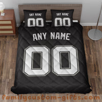 Thumbnail for Custom Quilt Sets San Antonio Jersey Personalized Basketball Premium Quilt Bedding for Men Women