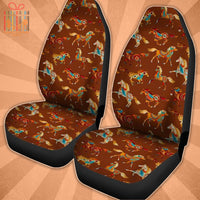 Thumbnail for Custom Car Seat Cover Horse Galloping Horse Pattern Seat Covers for Cars
