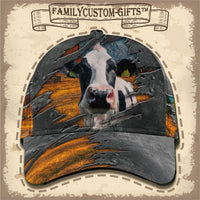 Thumbnail for Funny Farm Cow Animal Custom Hats for Men & Women 3D Prints Personalized Baseball Caps