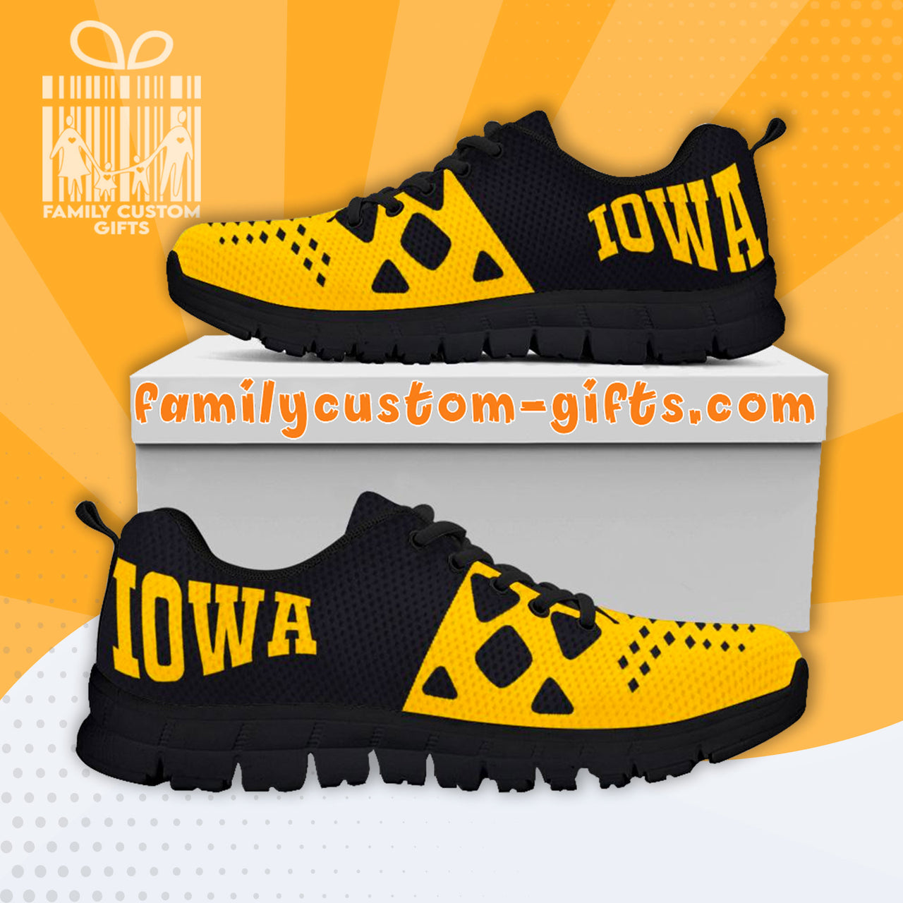 Iowa Custom Shoes for Men Women 3D Print Fashion Sneaker Gifts for Her Him