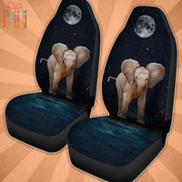 Thumbnail for Custom Car Seat Cover Elephants with Reflection in Water Seat Covers for Cars