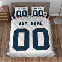 Thumbnail for Custom Quilt Sets Chicago Jersey Personalized Football Premium Quilt Bedding for Boys Girls Men Women