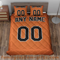 Thumbnail for Custom Quilt Sets Baltimore Jersey Personalized Baseball Premium Quilt Bedding for Men Women