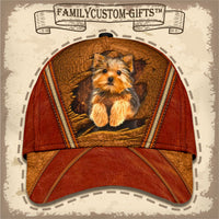 Thumbnail for Cute Yorkshire Terrier Custom Hats for Men & Women 3D Prints Personalized Baseball Caps
