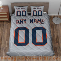 Thumbnail for Custom Quilt Sets Detroit Jersey Personalized Baseball Premium Quilt Bedding for Boys Girls Men Women