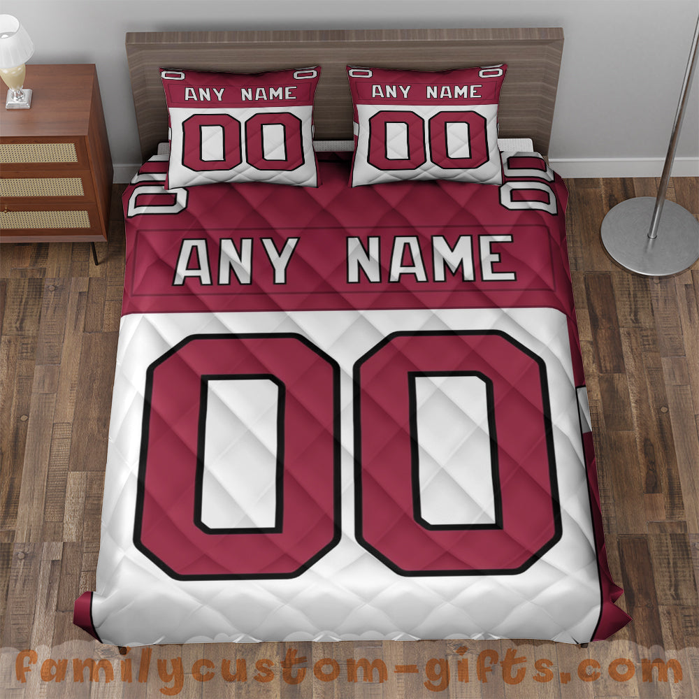 Custom Quilt Sets Arizona Personalized Football Premium Quilt Bedding for Boys Girls Men Women