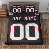 Thumbnail for Custom Quilt Sets Arizona Jersey Personalized Football Premium Quilt Bedding for Men Women