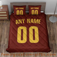 Thumbnail for Custom Quilt Sets Cleveland Jersey Personalized Basketball Premium Quilt Bedding for Men Women