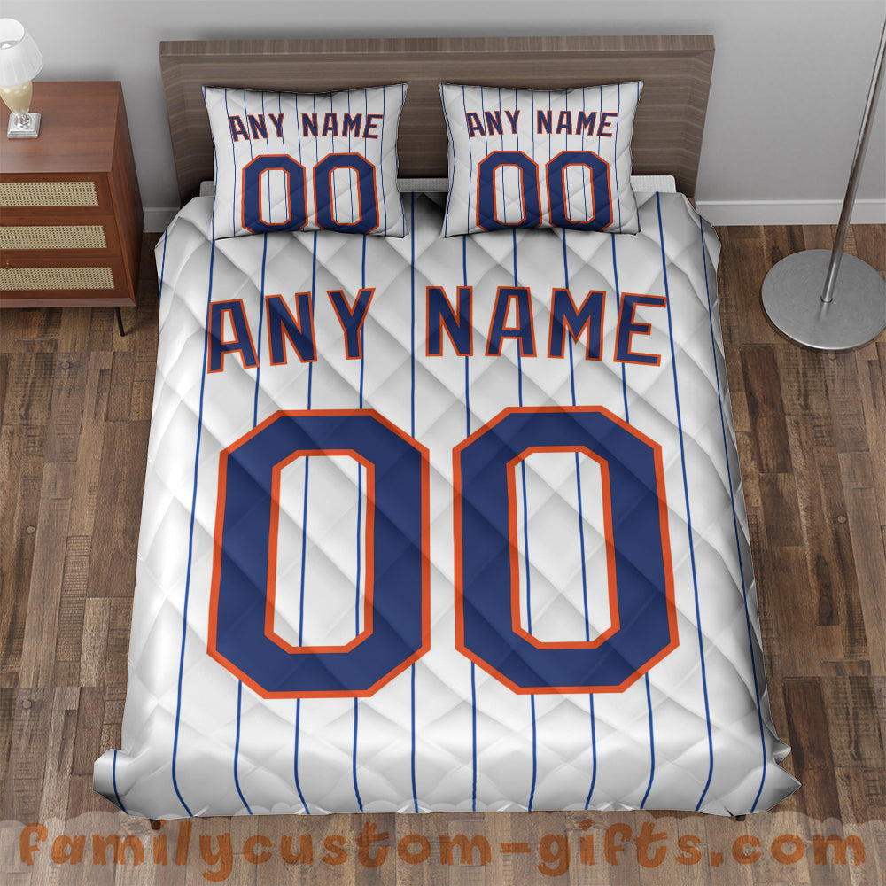 Custom Quilt Sets New York Jersey Personalized Baseball Premium Quilt Bedding for Boys Girls Men Women