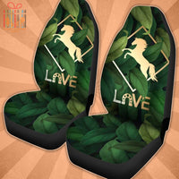 Thumbnail for Custom Car Seat Cover Horse Love Foliage Seat Covers for Cars