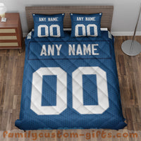 Thumbnail for Custom Quilt Sets Indianapolis Jersey Personalized Football Premium Quilt Bedding for Men Women