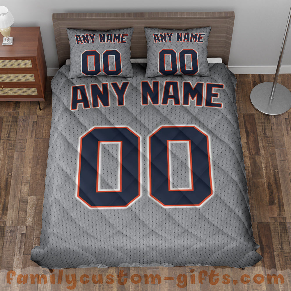 Custom Quilt Sets Detroit Jersey Personalized Baseball Premium Quilt Bedding for Boys Girls Men Women