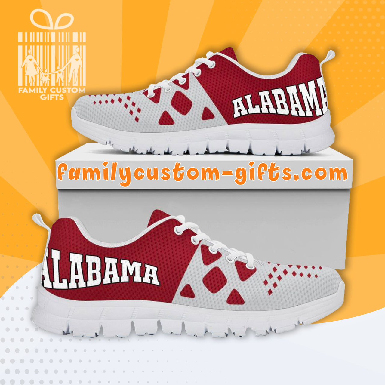 Alabama Lover Custom Shoes for Men Women 3D Print Fashion Sneaker Gifts for Her Him